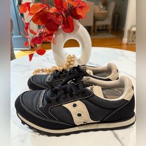 Saucony Black and Cream Athletic Shoes